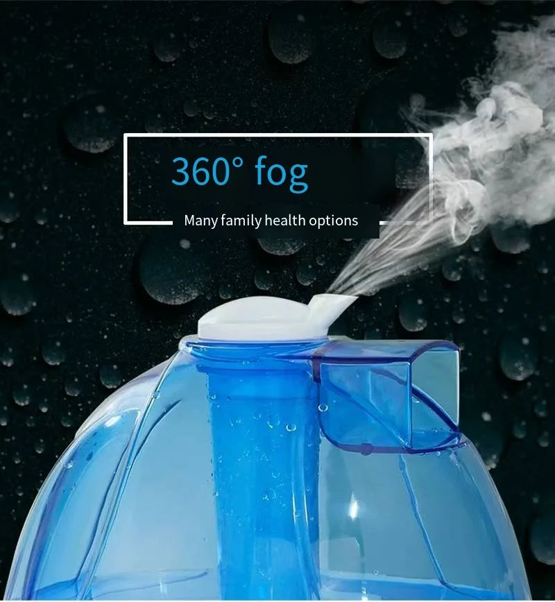 Cold Mist Humidifier - 360° Nozzle for Baby & Home